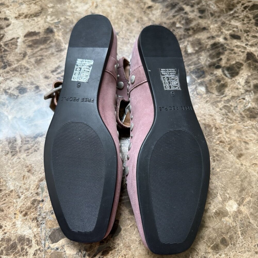 Free People Women's Mystic Mary Jane Rose Color Flats NWOB (MSRP 148) Size 6 - Picture 9 of 9